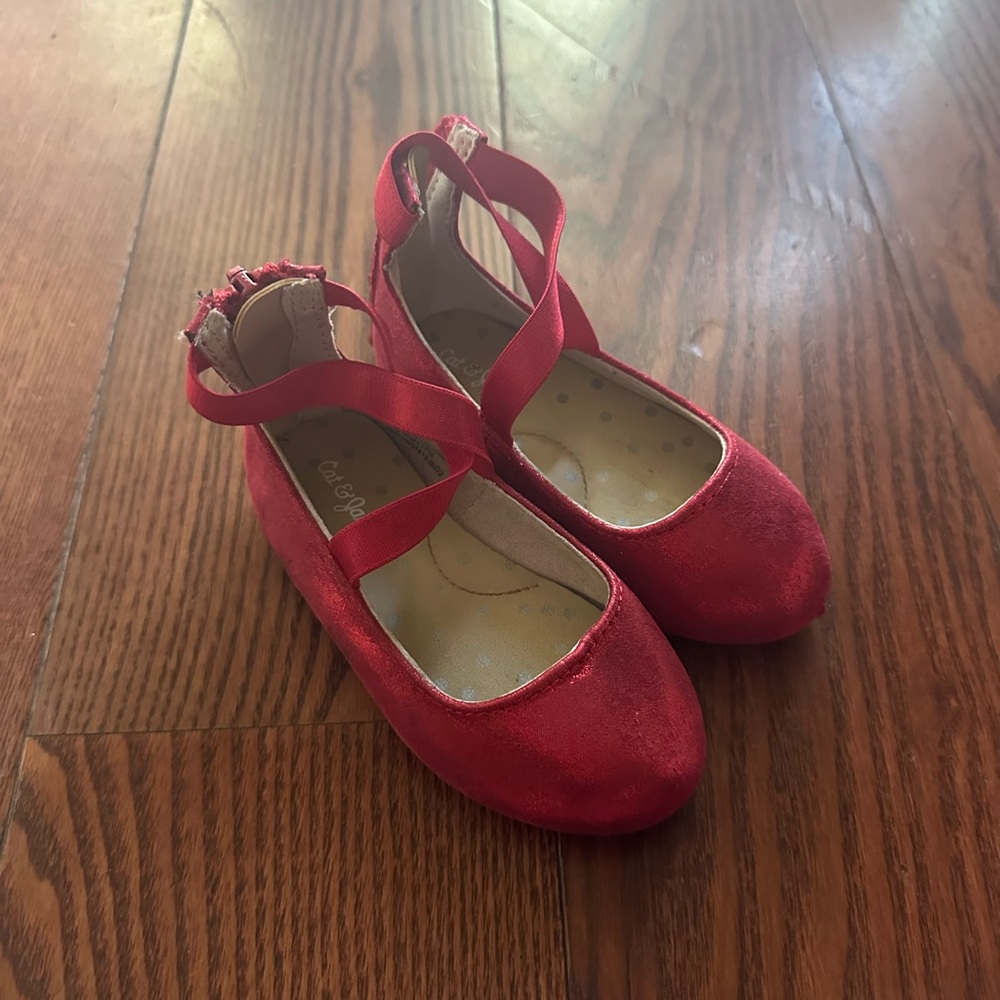 Ruby red ballet flats toddler girls size 5